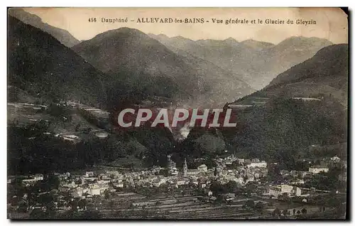 DAuphine Cartes postales Allevard les Bains Vue generale et le glacier du Gleyzin