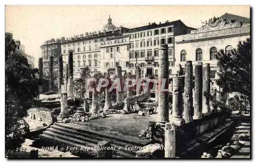 italie Italia Roma Cartes postales Fort repubblicani e teatro