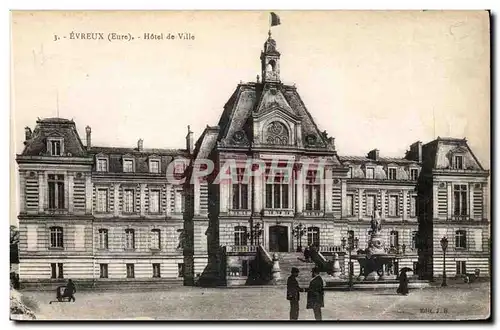 Evreux Cartes postales Hotel de ville