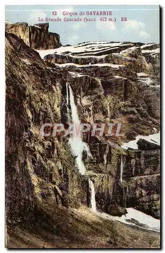 Cartes postales Cirque de Gavarnie La grande cascade