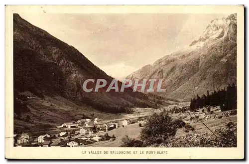 Cartes postales LA vallee de Vallorcine et le Mont Blanc