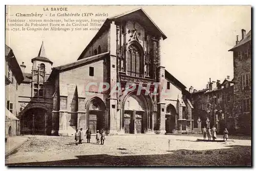 Chambery Cartes postales La cathedrale (enfants)