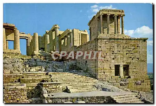 Grece Greece Ansichtskarte AK Athenes Athens Les Propylees de l&#39acropole