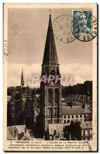 VEndome Cartes postales L&#39eglise de la Trinite (ouest) Ancienne abbaye