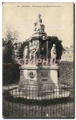 Amiens Cartes postales Monument des Gloires picardes