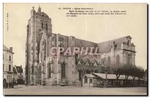 Dreux Cartes postales Eglise Saint Pierre