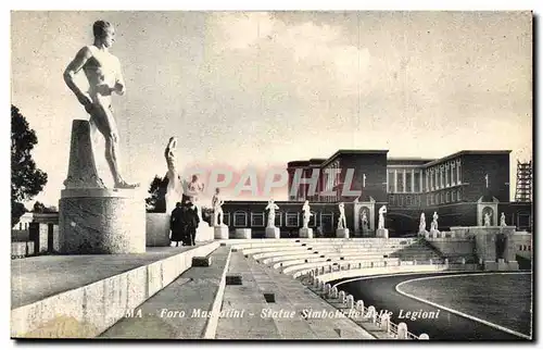 Italie Italie Roma Ansichtskarte AK Foor Mussolini Statue simboliclte delle Legioni