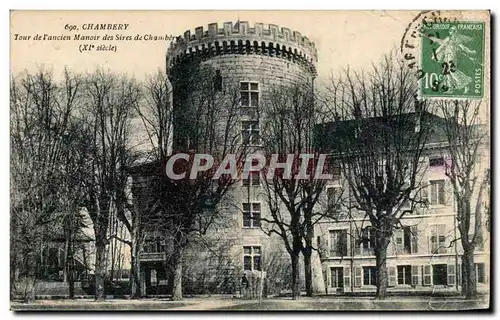 Chambery Ansichtskarte AK Tour de l&#39ancien Manoir des Sires de Chambery