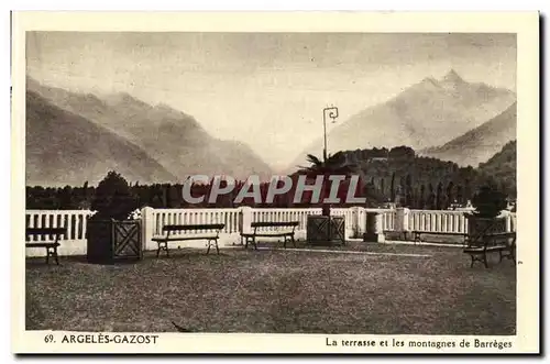 Argeles Gazost Ansichtskarte AK La terrasse et mes montagnes de Barreges