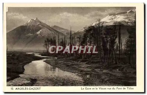 Argeles Gazost Cartes postales Le Gave et le Viscos vus du pont de Tillos