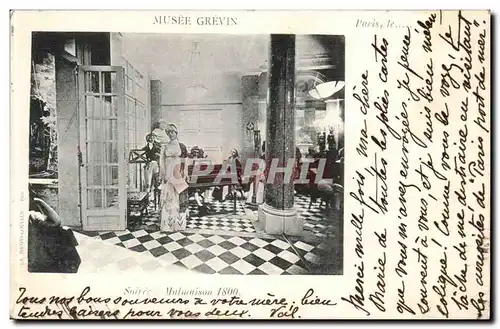 Musee Grevin Ansichtskarte AK Soiree a malmaison 1800