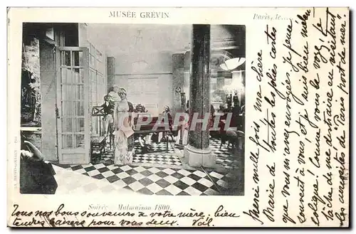 Musee Grevin Cartes postales Soiree a malmaison 1800