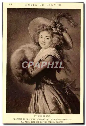 Musee du Louvre Ansichtskarte AK Mme Vigee Le Brun Portrait de Mme Mole Reymond de la Comedie Francais