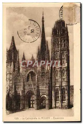 Rouen Cartes postales Cathedrame Ensemble