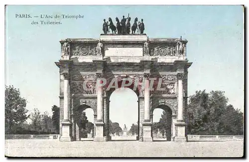 Paris Ansichtskarte AK L&#39arc de TRiomphe des Tuileries