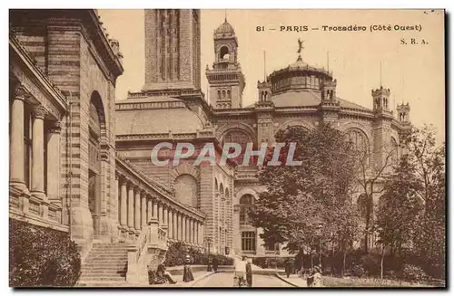 Paris Cartes postales Le palais de Chaillot (cote Ouest)