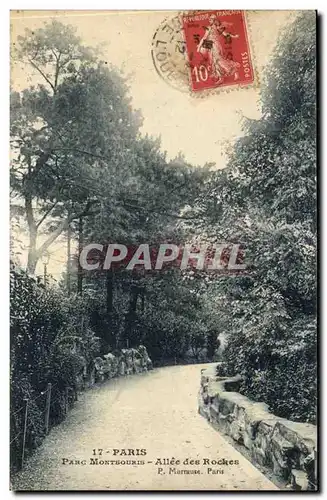 Paris Cartes postales Parc de Montsouris Allee des Roches