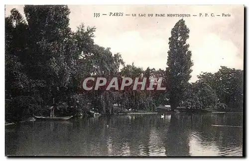 Paris Ansichtskarte AK Le lac du parc Montsouris