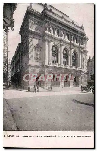 Paris Ansichtskarte AK Le nouvel opera comique et la place Boieldieu