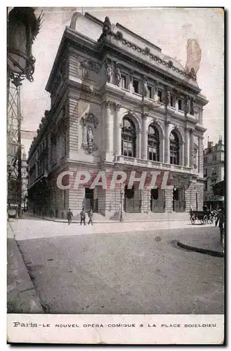 Paris Ansichtskarte AK Le nouvel opera comique et la place Boieldieu