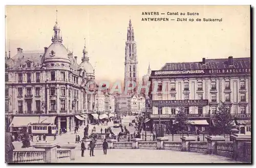 Belgique Anvers Cartes postales Canal au sucre