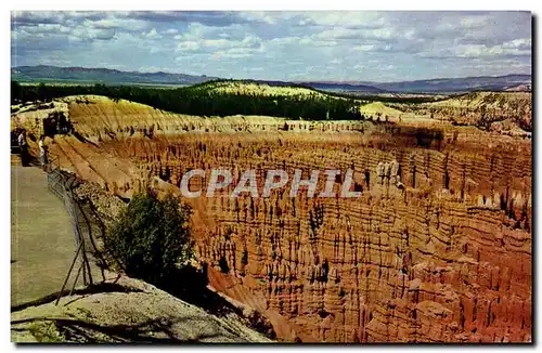 Moderne Karte Utah Colorado Inspiration point Bryce CAnyon National park