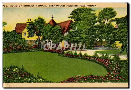 Etats Unis California Home of shirley Temple Brentood Heights