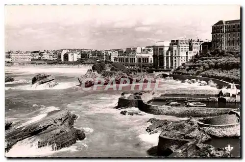 Biarritz Cartes postales Le port des pecheurs et le casino