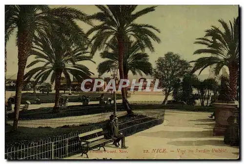 Nice Cartes postales Vue au jardin public