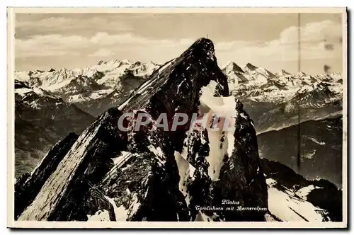 Suisse Cartes postales Pilatus Tomlishorn mit Berneralpen