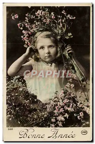 Cartes postales FAntaisie Bonne annee (enfants)