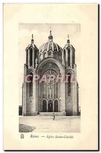 Reims Ansichtskarte AK Eglise sainte Clotilde