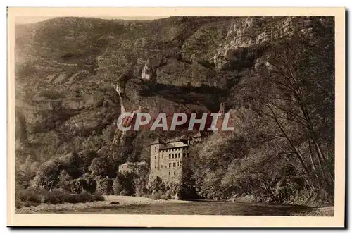Gorges du Tarn Cartes postales Chateau de la Caze vu des bords du Tarn
