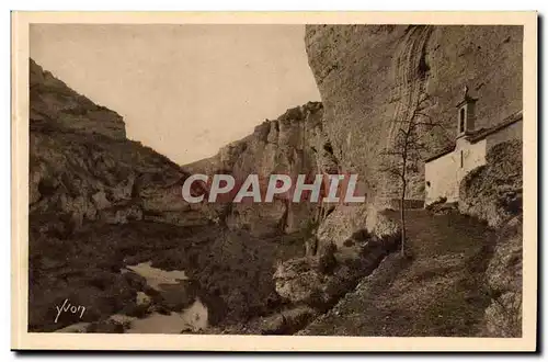 Gorges du Tarn Ansichtskarte AK L&#39ermitage de St Hilaire et le cirque des Beaumes