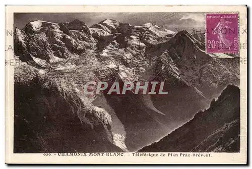 Chamonix Mont Blanc Cartes postales Teleferique de Plan Praz Brevent