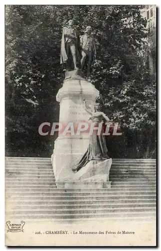 Chambery Cartes postales Le monument des Freres de Maistre