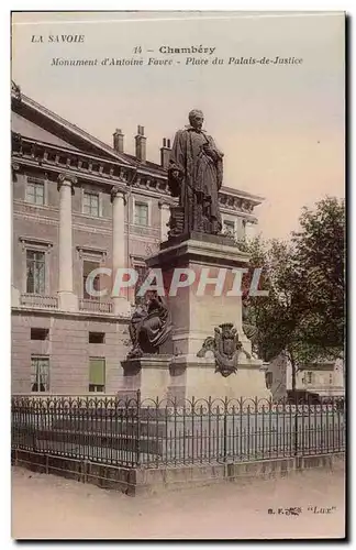 Chambery Cartes postales Monument d&#39Antoine Favre Place du palais de justice