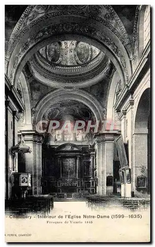 Chambery Cartes postales Interieur de l&#39eglise Notre DAme (1599 1635)