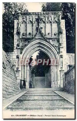 Chambery Ansichtskarte AK Chateau ducal Portail Saint Dominique