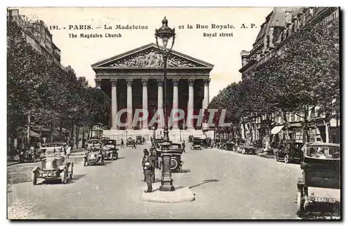 Cartes postales Paris La Madeleine et la rue Royale