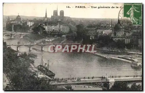 Ansichtskarte AK Paris Vue generale de la cite