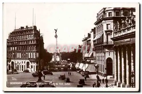 Cartes postales Bordeaux Place de la Comedie Cours du XXX Juillet