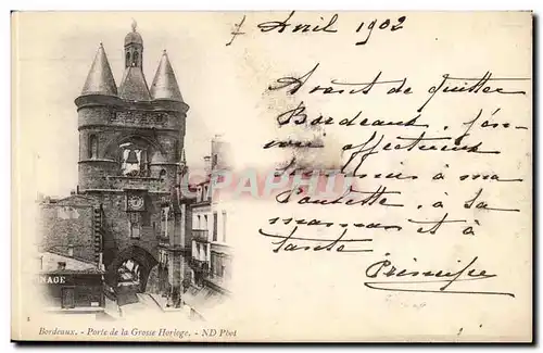 Cartes postales Bordeaux Porte de la grosse horloge