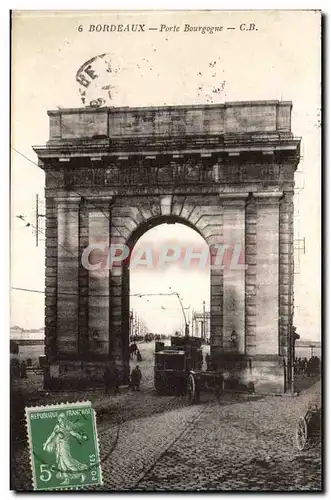 Cartes postales Bordeaux Porte Bourgogne Tramway