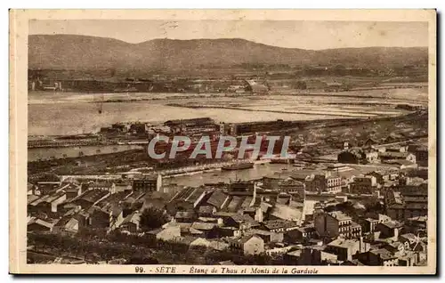 Sete Cartes postales Etang de Thau et Monts de la Gardiole