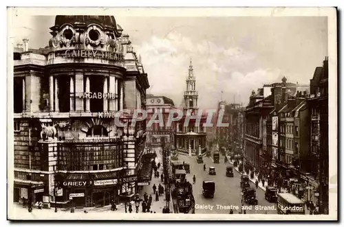 Great BRitain Londres London Cartes postales Galety Theatre and Strand