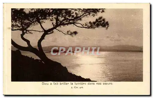 Baie de St Raphael Cartes postales Religion Dieu a fait briller la lumiere dans nos coeurs