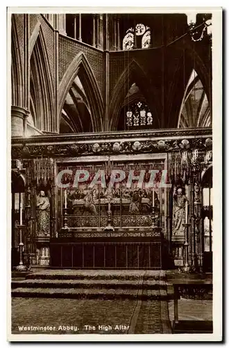 Grande Bretagne London Londres Ansichtskarte AK Westminster Abbey The high Altar