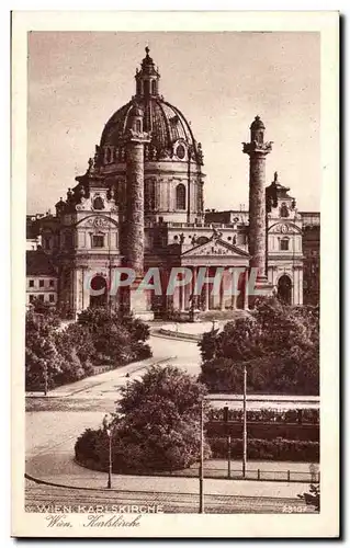 Autriche Austria Cartes postales ien Karlskirche