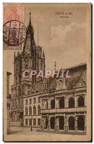 Allemagne Coln Cartes postales Rathaus